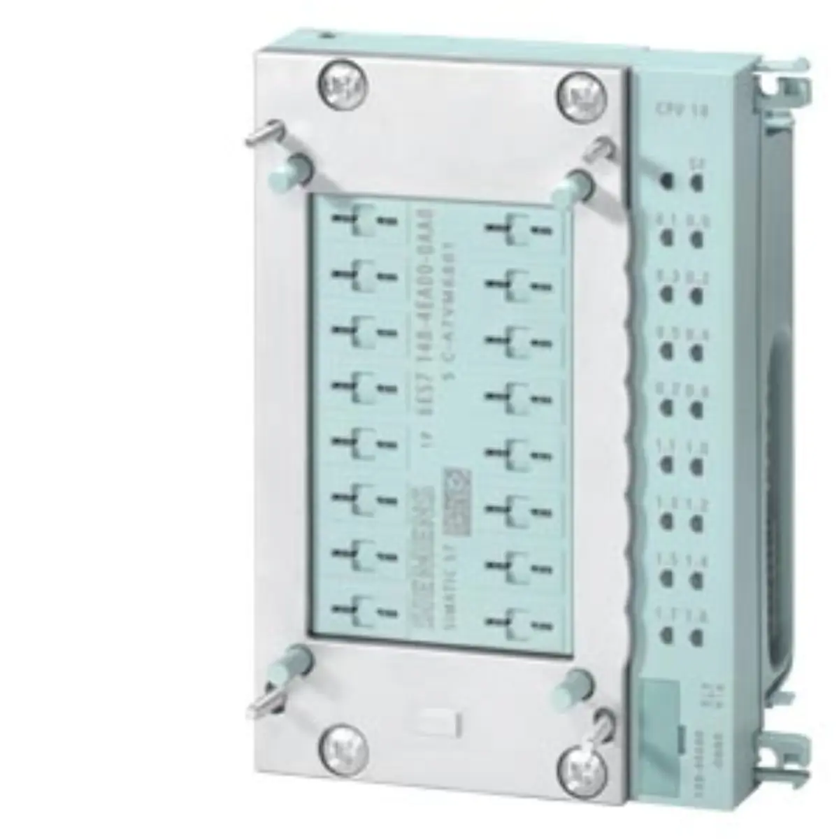 Front view of Siemens 6ES7148-4EA00-0AA0 ET 200pro pneumatic interface module
