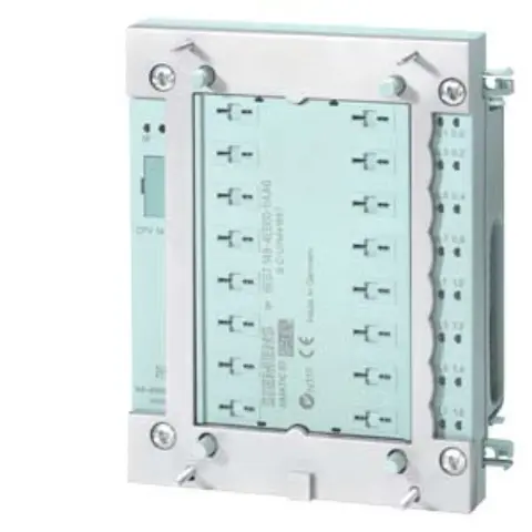 Front view of Siemens 6ES7148-4EB00-0AA0 ET 200pro pneumatic interface module