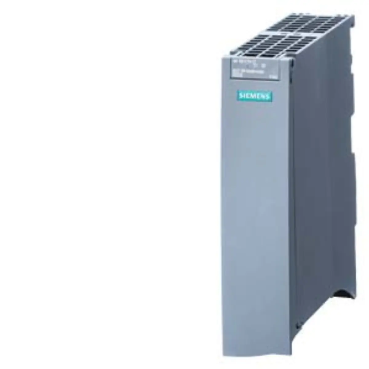 Front view of the Siemens 6ES7155-5AA00-0AC0 SIMATIC ET 200MP interface module showing port configuration