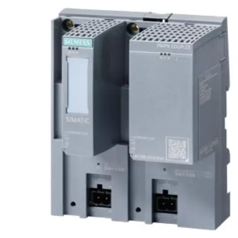 Front view of Siemens 6ES7158-3AD10-0XA0 PN/PN Coupler unit