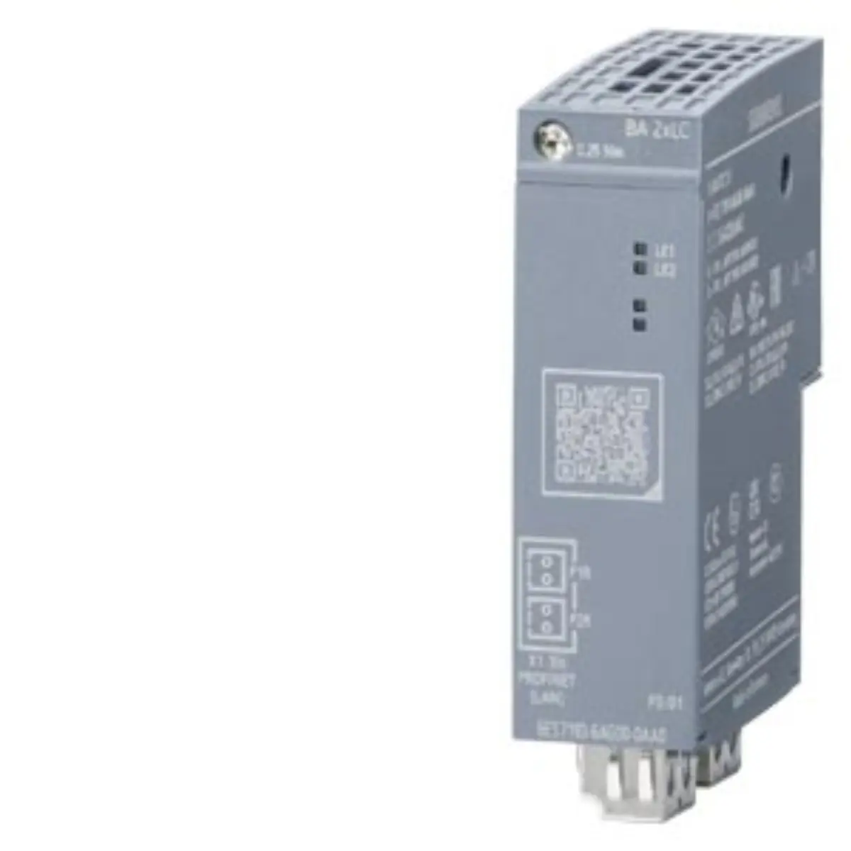 Front view of Siemens 6ES7193-6AG00-0AA0 bus adapter module