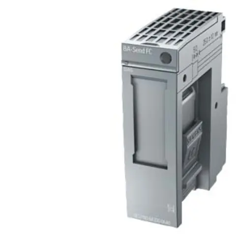 Front view of Siemens 6ES7193-6AS00-0AA0 BusAdapter unit showing connection ports
