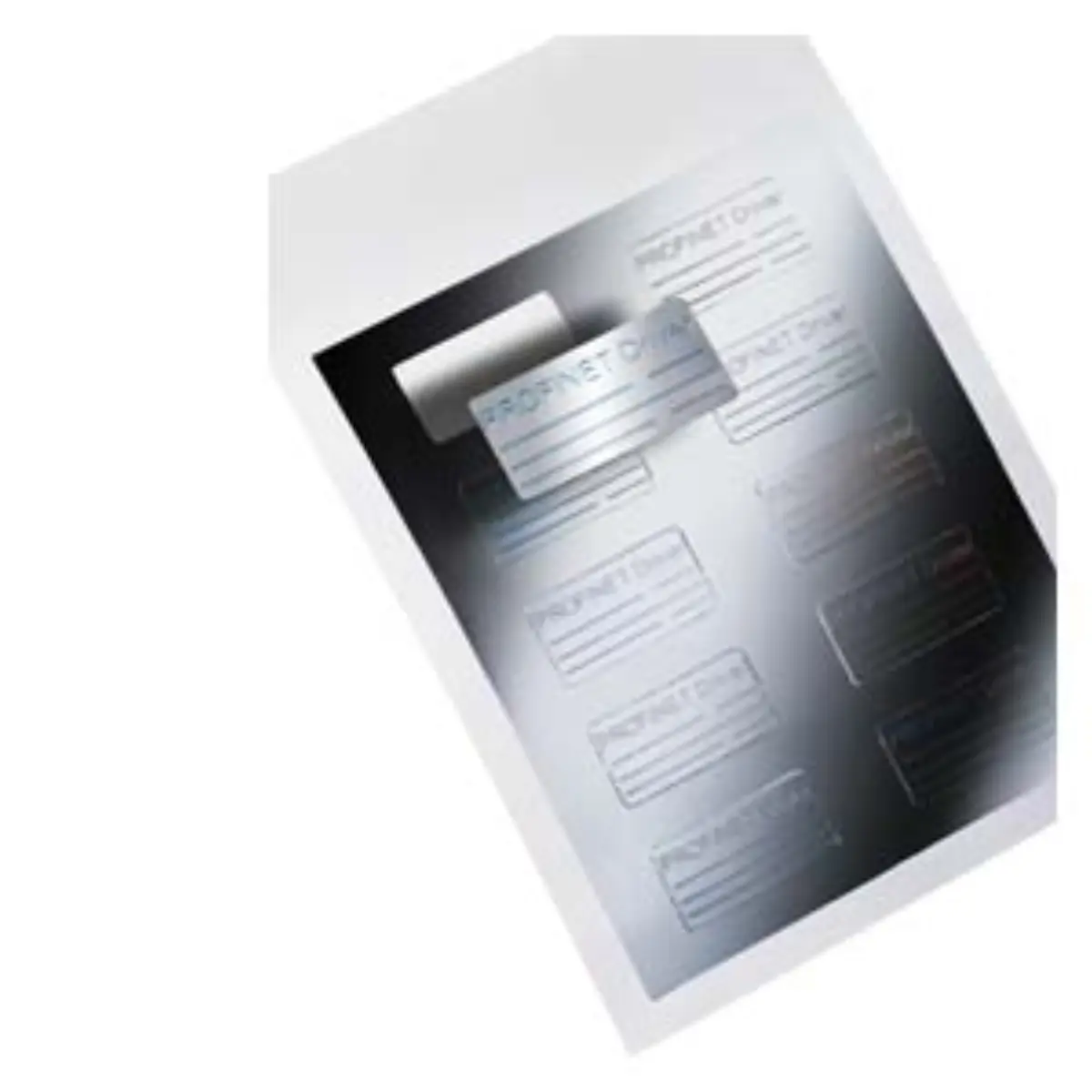 Siemens 6ES7195-3AA30-0XA0 PROFINET driver runtime license sticker showing part number and unit count details