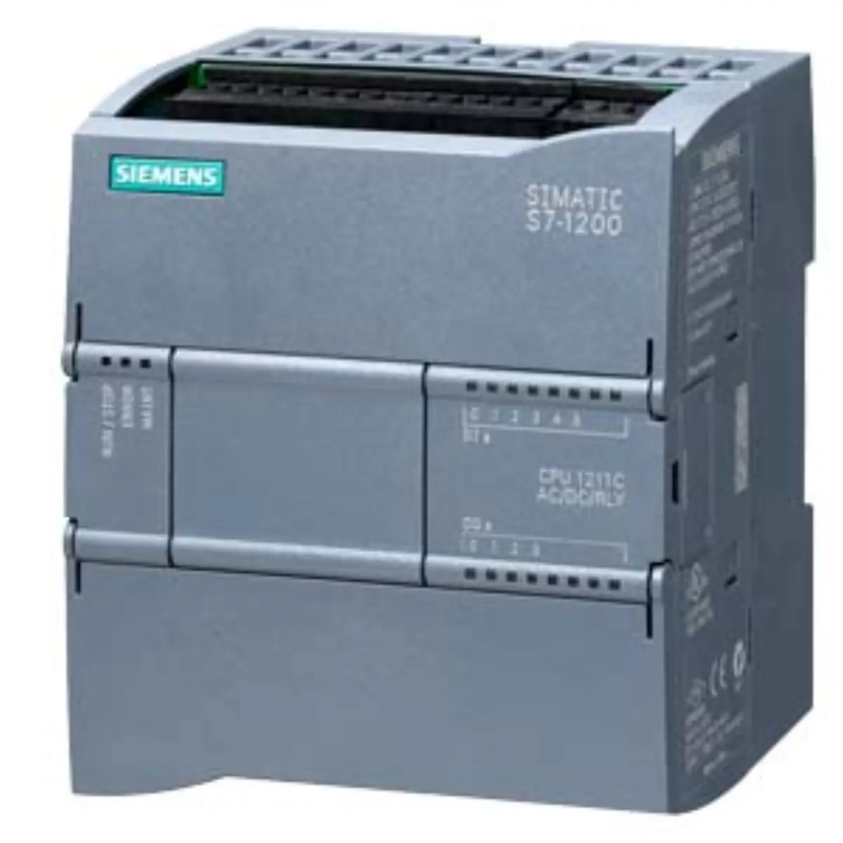 Front view of Siemens 6ES7211-1BE40-0XB0 CPU 1211C controller unit
