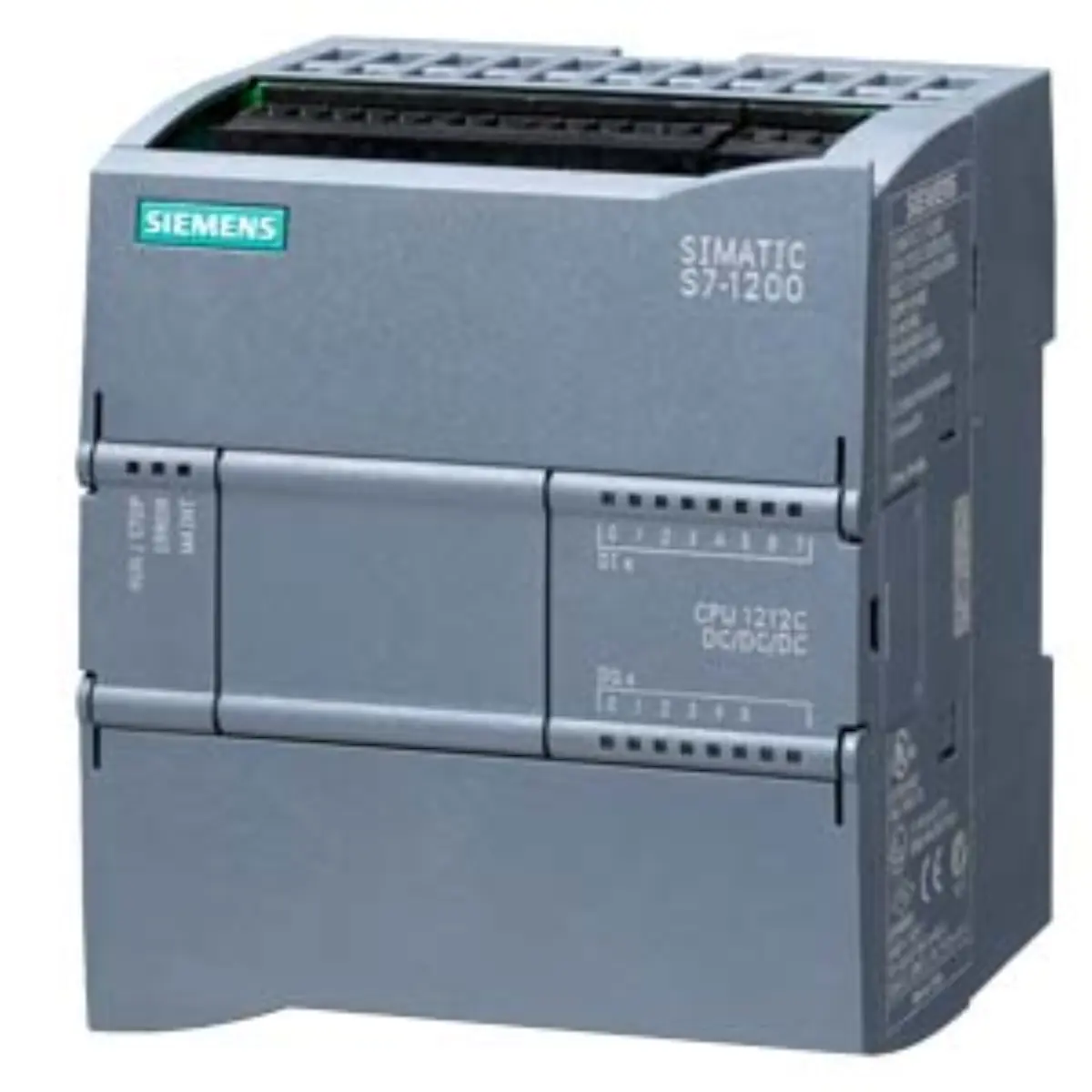 Front view of Siemens 6ES7212-1AE40-0XB0 CPU 1212C industrial controller unit