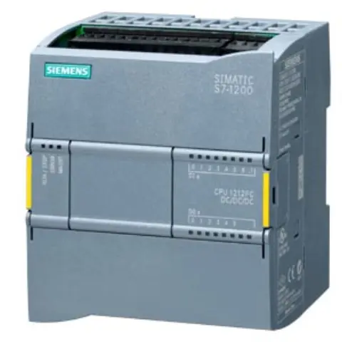 Front view of Siemens 6ES7212-1AF40-0XB0 SIMATIC S7-1200F CPU module