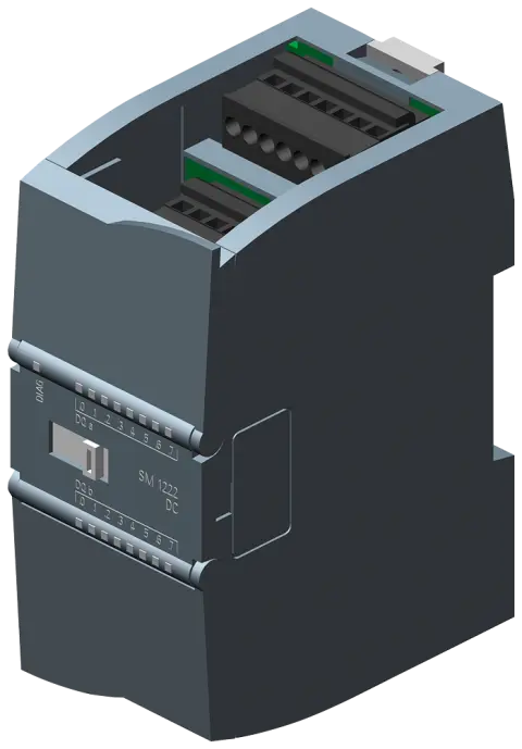 Front view of Siemens 6ES7222-1BH32-0XB0 digital output module