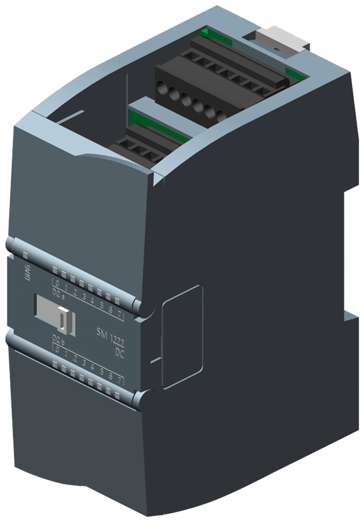 Front view of Siemens 6ES7222-1BH32-0XB0 digital output module