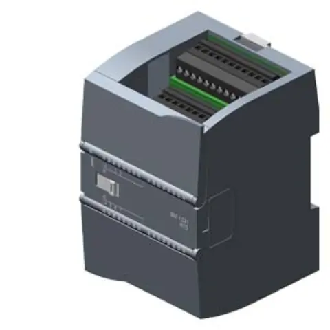 Front view of the Siemens 6ES7231-5PF32-0XB0 SM 1231 RTD signal module showing connection terminals