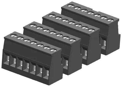 Front view of Siemens 6ES7292-1AG30-0XA0 SM 1221 digital input module terminal block