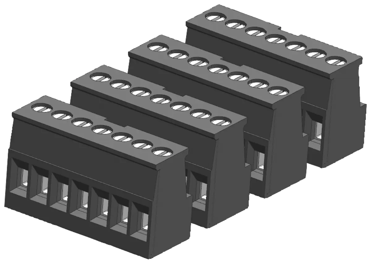 Front view of Siemens 6ES7292-1AG30-0XA0 SM 1221 digital input module terminal block