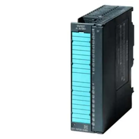 Front view of Siemens 6ES7331-7HF01-0AB0 analog input module