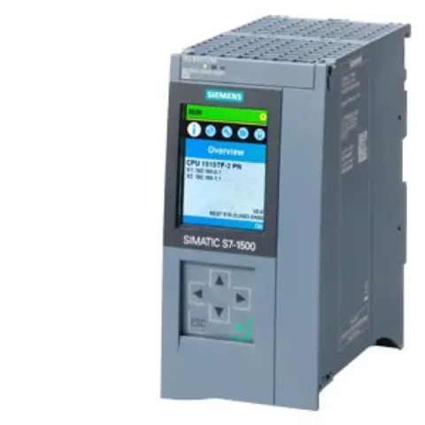 Front view of Siemens 6ES7515-2UN03-0AB0 CPU 1515TF-2 PN controller unit