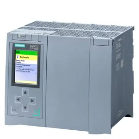 Front view of the Siemens 6ES7518-4UP00-0AB0 CPU module showing interface ports