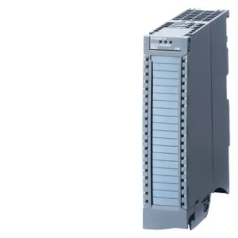 Front view of Siemens 6ES7521-1FH00-0AA0 digital input module showing terminal layout