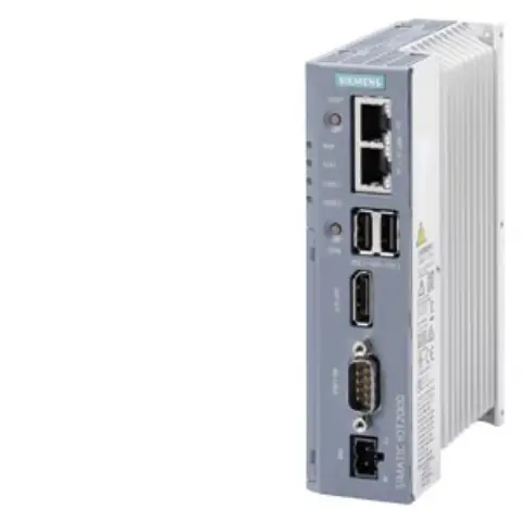 Front view of Siemens 6ES7647-0BB00-1YA2 SIMATIC IOT2050 box PC showing ports