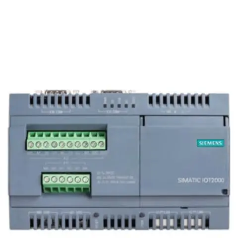 Front view of the 6ES7647-0KA01-0AA2 Siemens SIMATIC IoT2000 module showing connection ports
