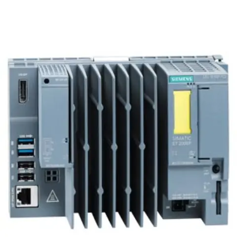 Front view of Siemens 6ES7677-2SB43-0GB1 CPU 1515SP PC2 F industrial controller unit